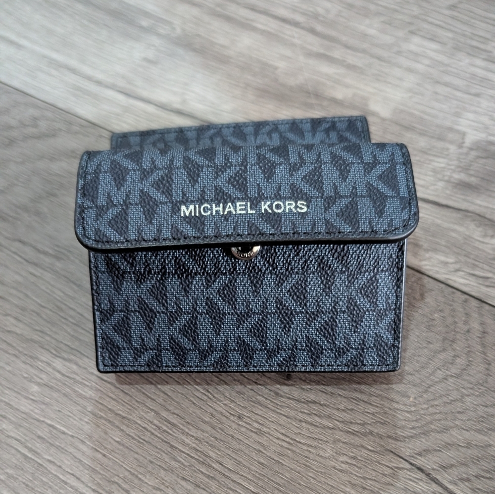 Michael Kors Navy Monogram Wallet